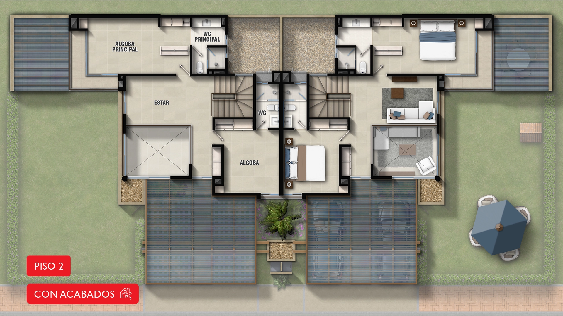 planos apartamento 163 m2 puerto tranquilo